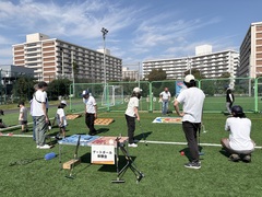 ゲートボール体験の様子