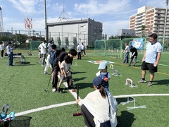 ゲートボール体験の様子