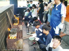 写真：飯ごう炊飯