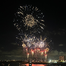 写真：令和6年平和祈念花火の様子