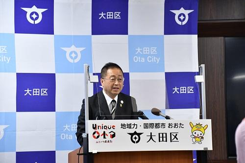 5月16日（火曜日） 令和5年大田区長就任記者会見