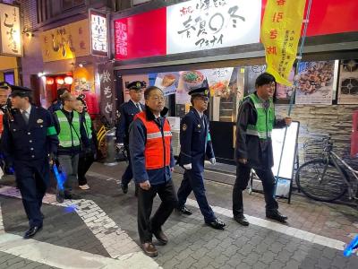 12月20日蒲田駅周辺年末特別パトロール