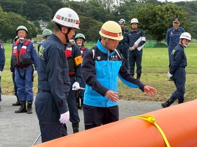 画像：5月18日（日曜日）令和7年度大田区・第二消防方面合同水防訓練