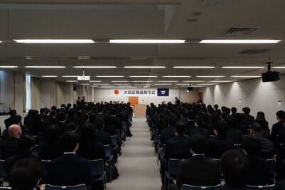 画像：4月1日（土曜）新規採用職員発令式、4月10日（木曜）新任研修