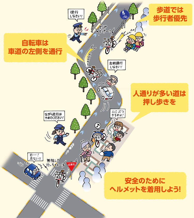 《自転車は車両です》あなたの乗り方、大丈夫？