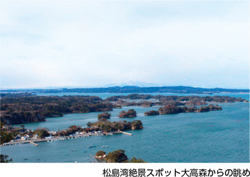 松島湾絶景スポット大高森からの眺め