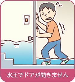 水圧でドアが開きません