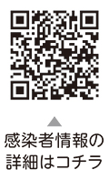 区内新型コロナウイルス感染状況についての二次元コード