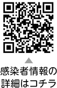 区内新型コロナウイルス感染状況についての二次元コード