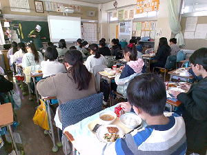 画像：当日の給食の様子