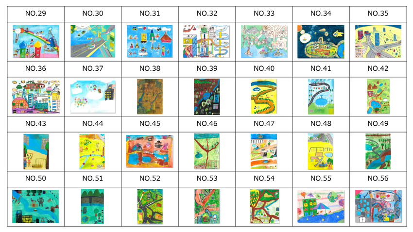 画像：現在保管している絵画作品等（作品29から作品56まで）