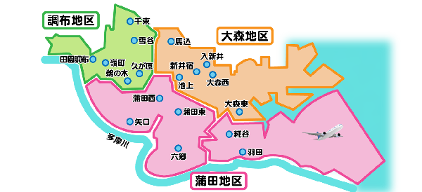 大田区マップ(仮)