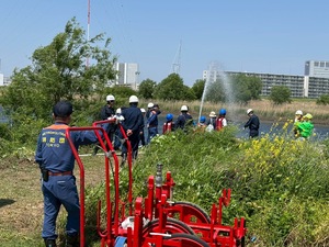 放水の体験ができます