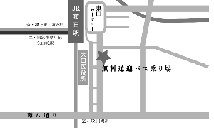 蒲田駅側のバス乗り場