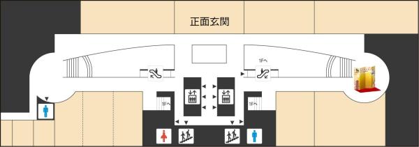 画像：本庁舎2階案内図