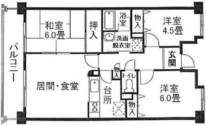 プラムハイツ本羽田　間取り図