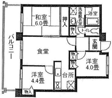 プラムハイツ大森西　間取り図Dタイプ