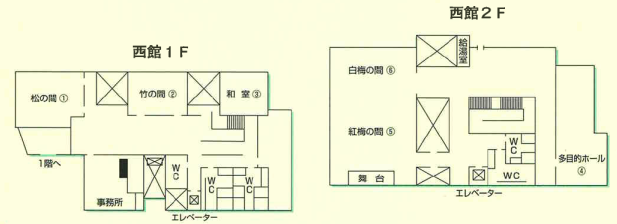 西館案内図