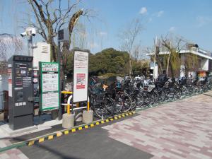 洗足池公園前自転車駐車場写真